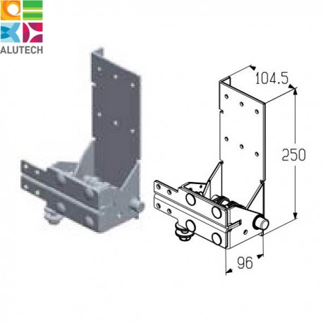 RBI-45.110DL Alutech Кронштейн роликовый нижний