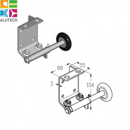 401231600 RBS100L Alutech Кронштейн нижний левый (шт.)