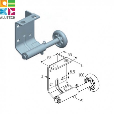 401230900 RBS800R Alutech Кронштейн нижний (шт.)