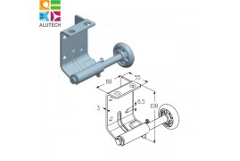 RBS800R Кронштейн нижний (шт.) Alutech