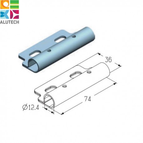 401240000 RP112 Alutech Накладка роликовая (шт.)