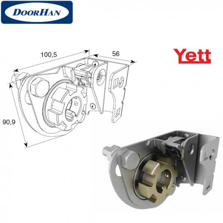 Y304R DoorHan Устройство защиты от разрыва пружины ПРАВОЕ для притолоки 135 мм