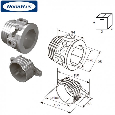 DH12001OKT DOORHAN Окончание пружины М 95 (пара)