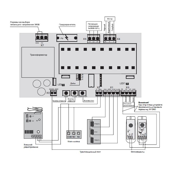 Doorhan cv01 схема