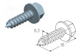 6,3x16S Винт самонарезающий 6,3х16 Alutech (шт.)