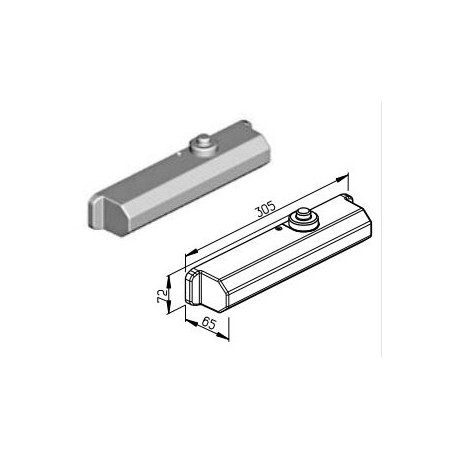 DP2027 Крышка доводчика Alutech