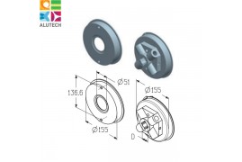 SF-152R-5/4 Наконечники пружинные 152 мм Alutech (пара)