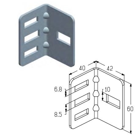 B0300 (HBU-8) Кронштейн Alutech