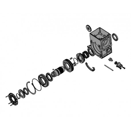 ASI.301 AN-Motors Редуктор с выходным валом для ASI100KIT