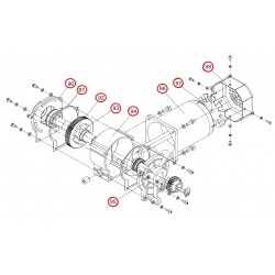 ASB.206 AN-Motors Мотор-редуктор с узлом разблокировки (для правого исполнения) ASB6000