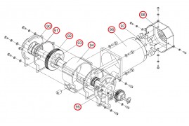 ASB.206 AN-Motors Мотор-редуктор с узлом разблокировки (для правого исполнения) ASB6000