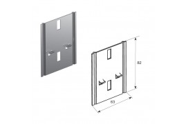 SPVPT31-82h DOORHAN Пластина крепления сдвоенных горизонтальных направляющих С ПАЗАМИ ДЛЯ КРЕПЛЕНИЯ (шт.)