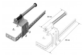 K25046 DOORHAN Амортизатор пружинный модернизированный укороченный (пара)