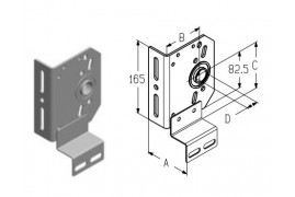 TBI510ML Кронштейн боковой левый Alutech (шт.)