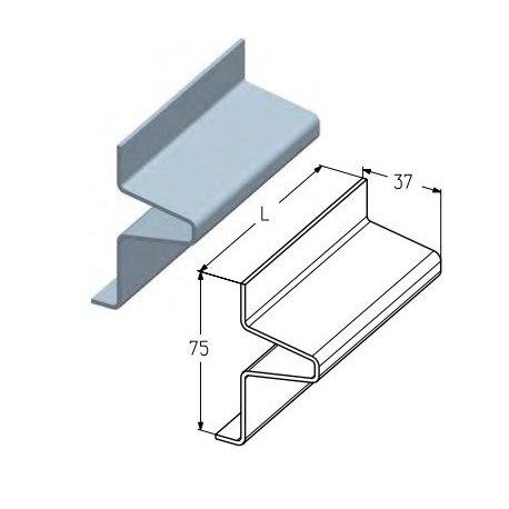 PRG-12 Профиль усиливающий, цвет - RAL9002 Alutech