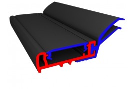 SPV078/M Внешний уплотнитель секционных ворот L-6000 мм. DOORHAN (п.м.)