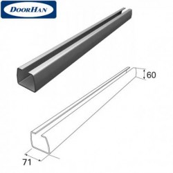 DHS71/M/HOTZn/115 Балка прокатная 71х60х3,5 горячеоцинкованная 115 мкм DOORHAN
