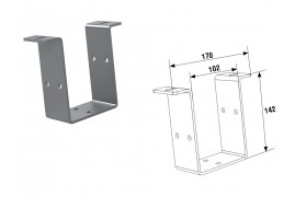 SM140 DOORHAN Скоба крепежная для системы на трубе 140х100 (шт.)