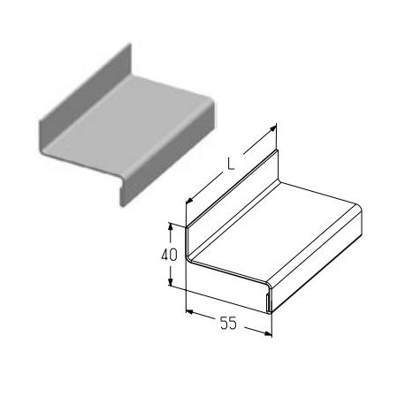  PRG-17  Профиль усиливающий, цвет - RAL9002 (м) Alutech