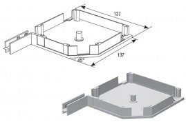 RK13702 DoorHan Крышка боковая RK13702 коричневая (пара)