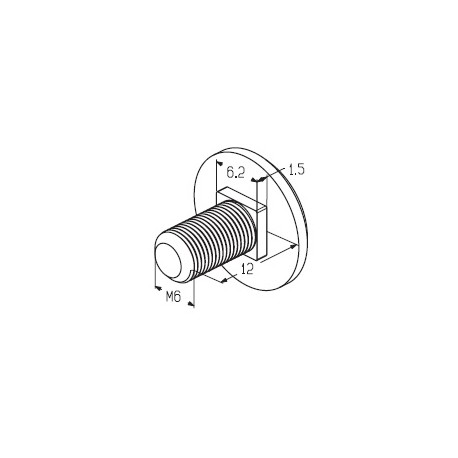 M6x12BKL Болт М6х12 Alutech